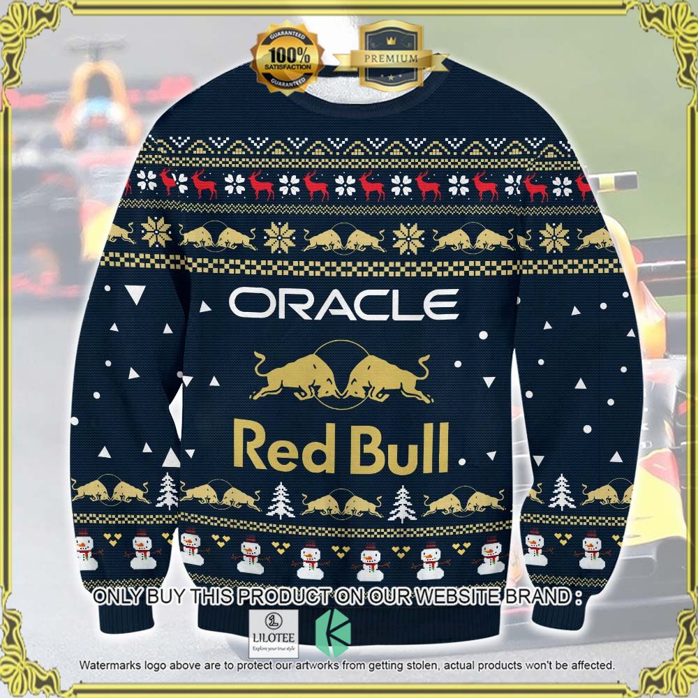 oracle red bull racing knitted christmas sweater 1 49809