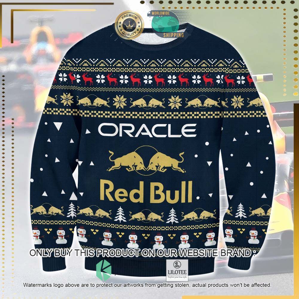 oracle red bull racing knitted christmas sweater 1 723
