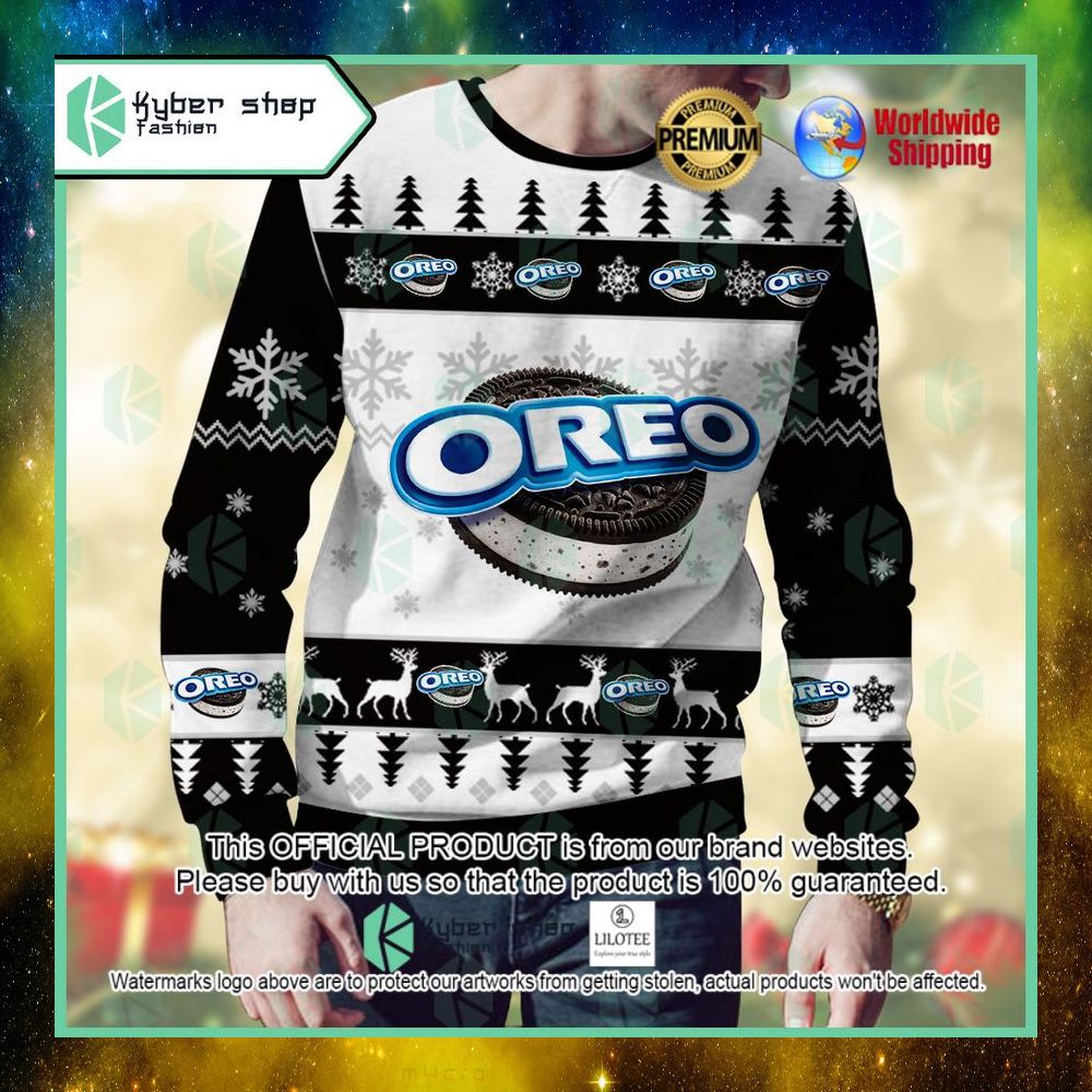 oreo custom name christmas sweater 1 180