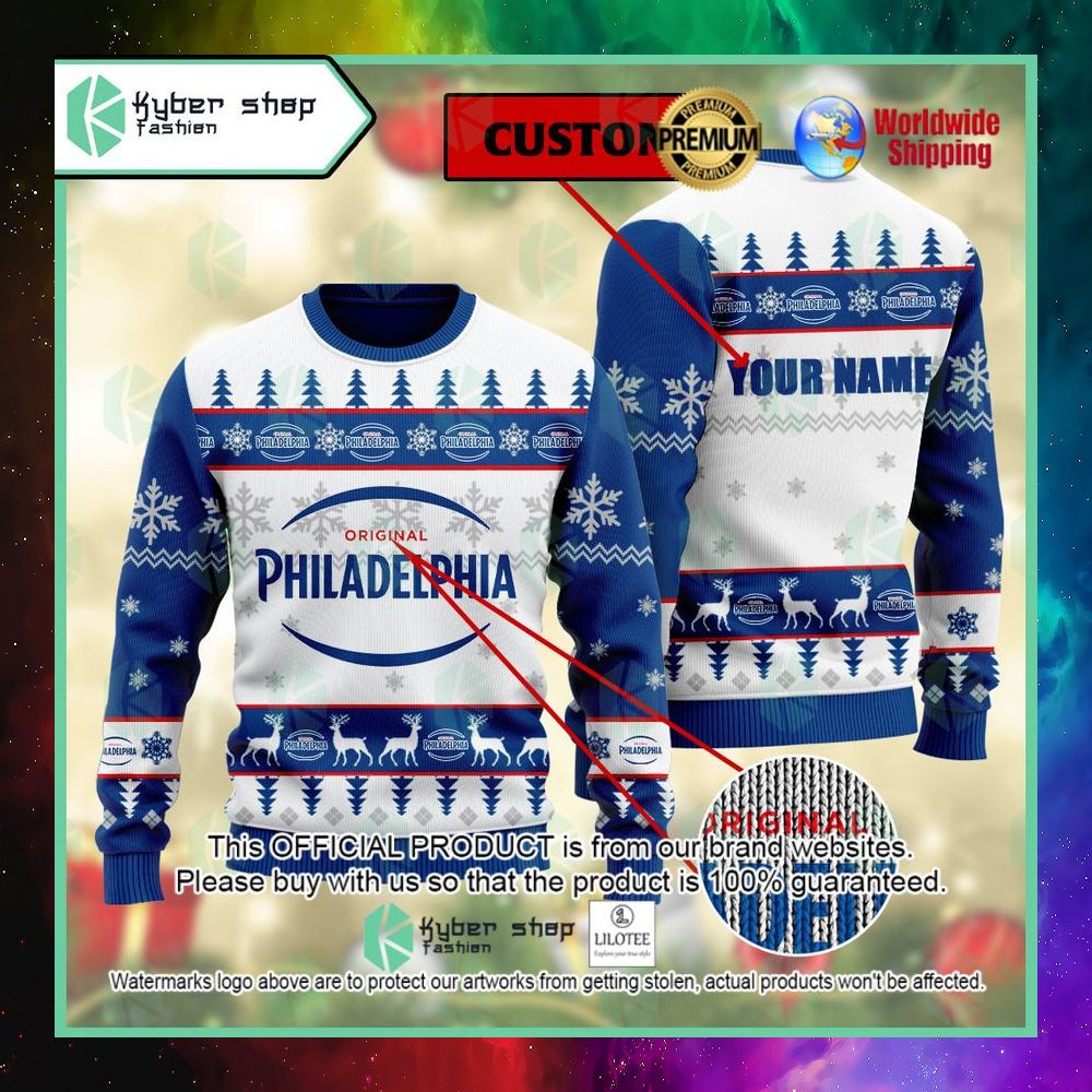 original philadelphia custom name christmas sweater 1 154