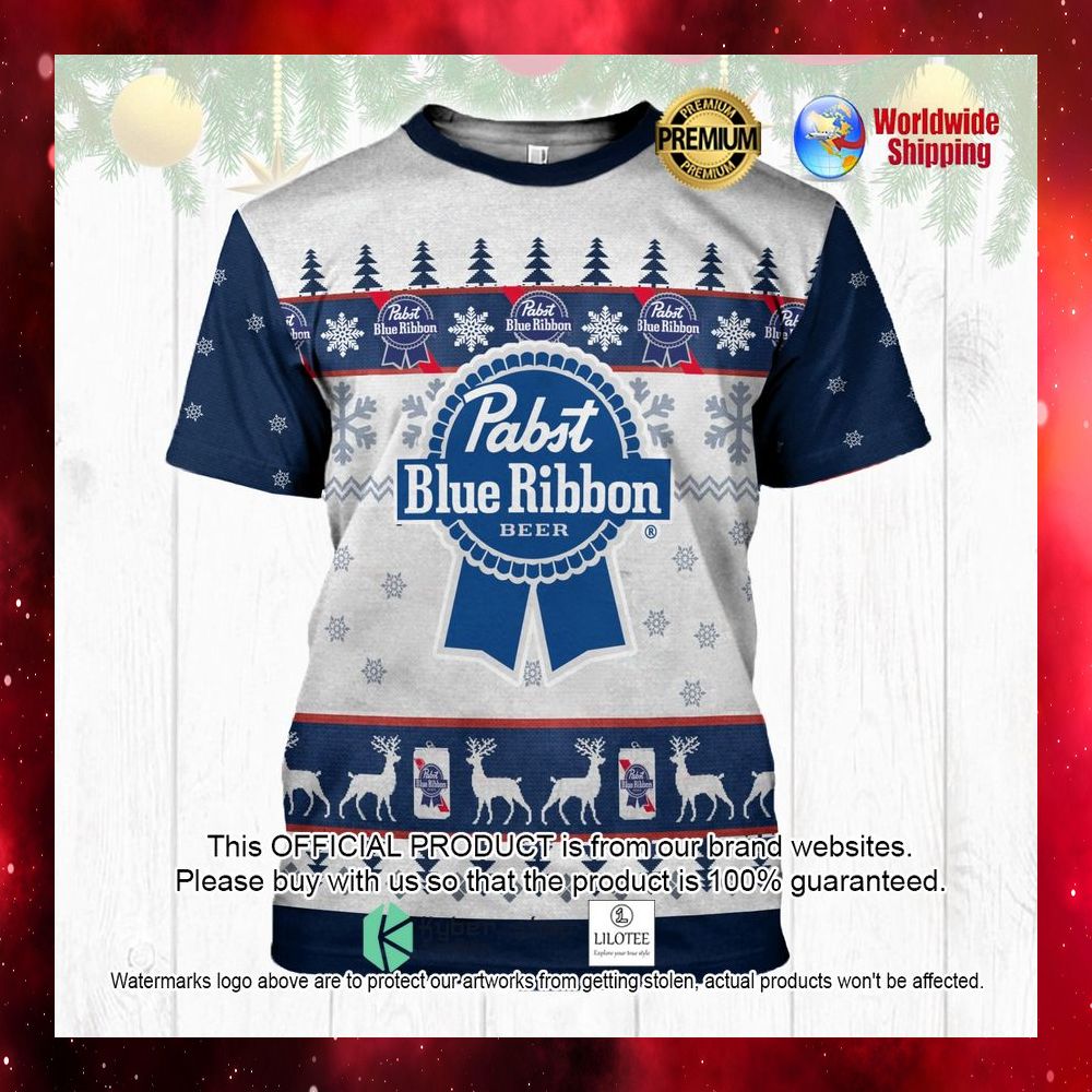 pabst blue ribbon beer navy white 3d hoodie shirt 1 892