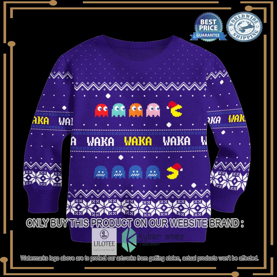 pacman waka waka christmas sweater 2 6827