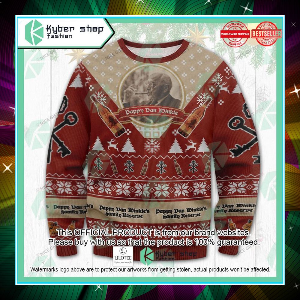 pappy van winkles family reserve christmas sweater 1 336