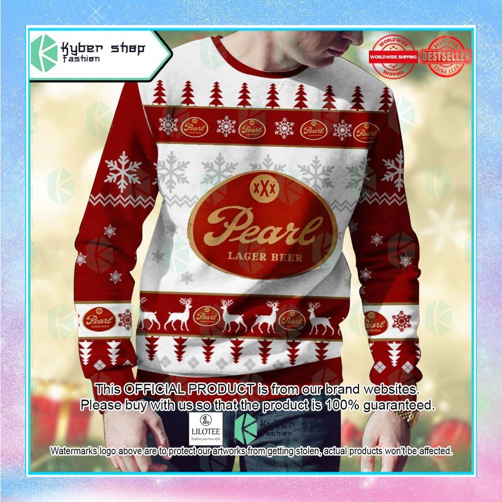 pearl brewing company ugly sweater 2 898