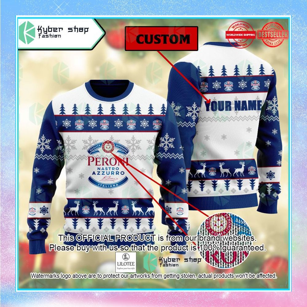 peroni beer ugly sweater 1 582