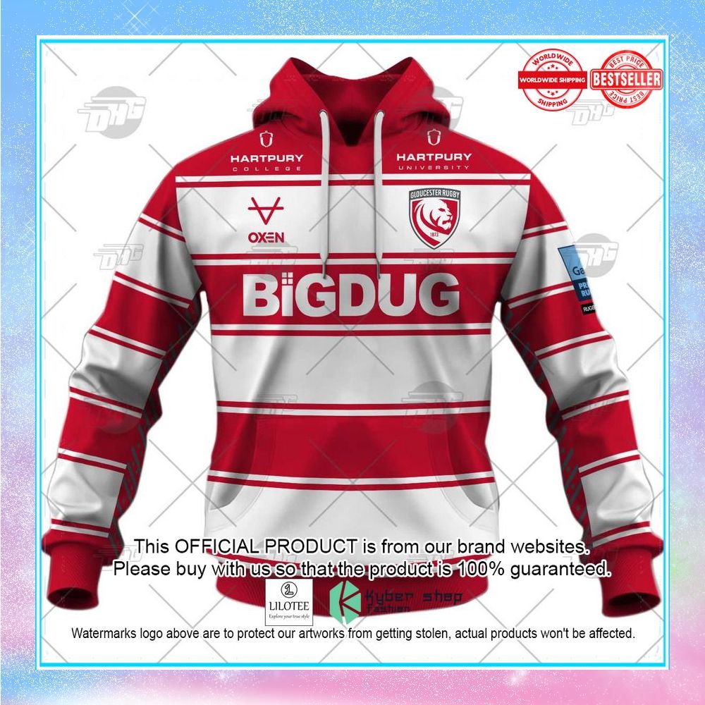 personalize rugby gloucester rugby 2022 23 home shirt hoodie 2 966