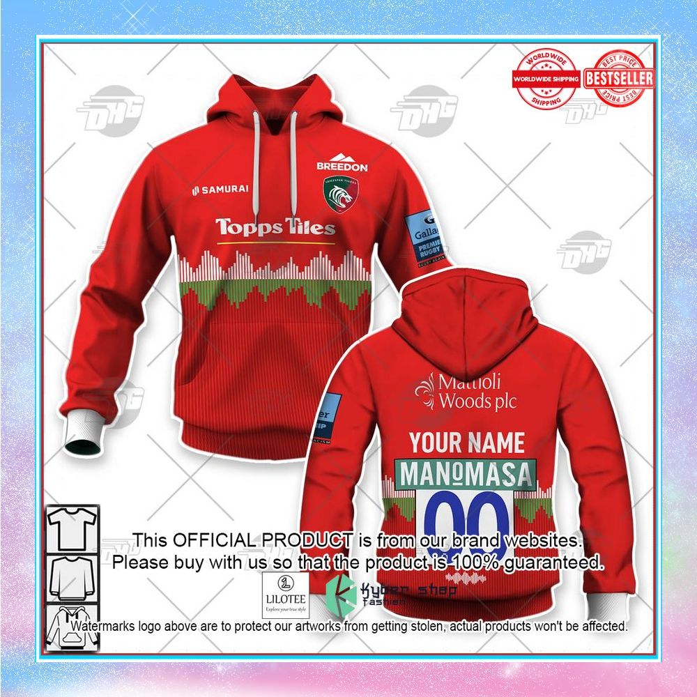 personalize rugby leicester tigers 2022 23 away shirt hoodie 1 913