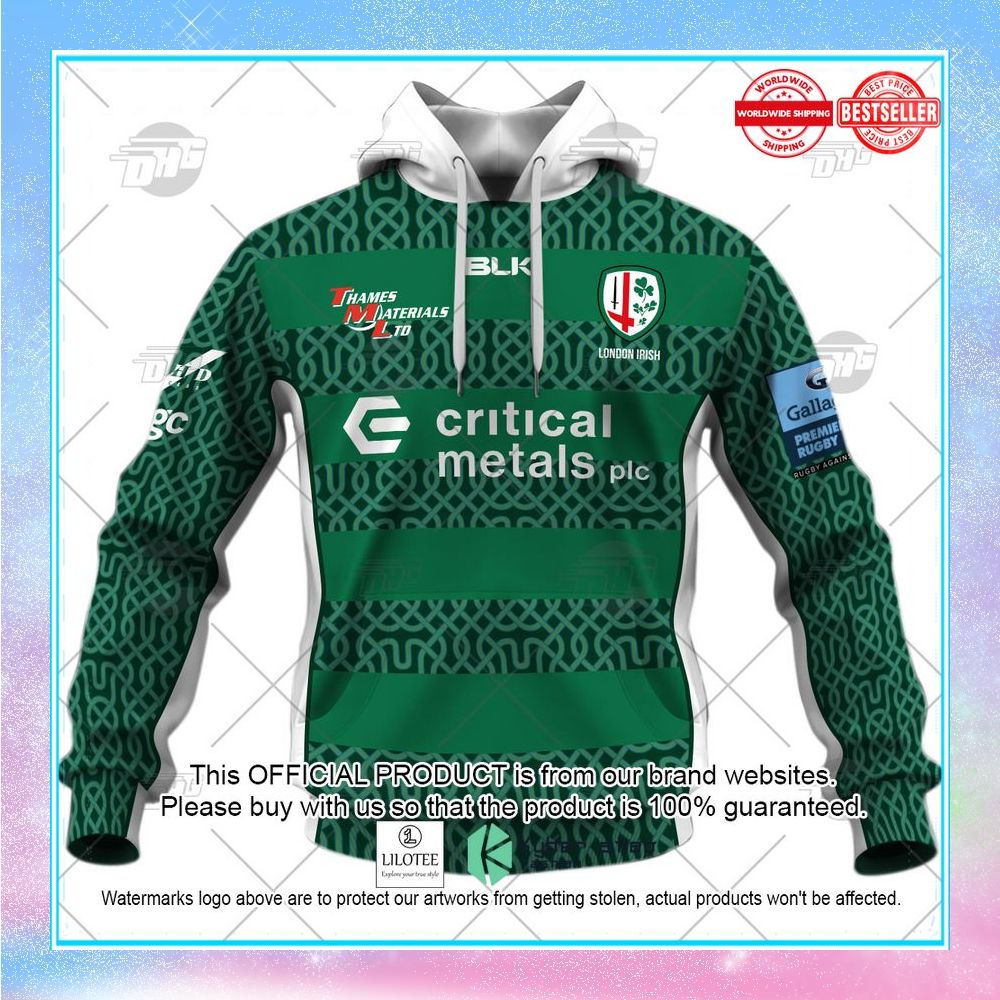 personalize rugby london irish rfc 2022 23 home shirt hoodie 2 193