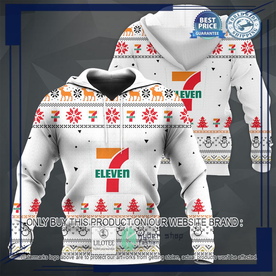 personalized 7 eleven white christmas sweater hoodie sweater 1 22191