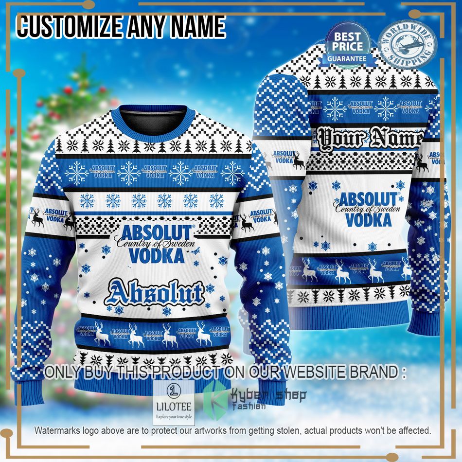 personalized absolut christmas sweater 1 35700