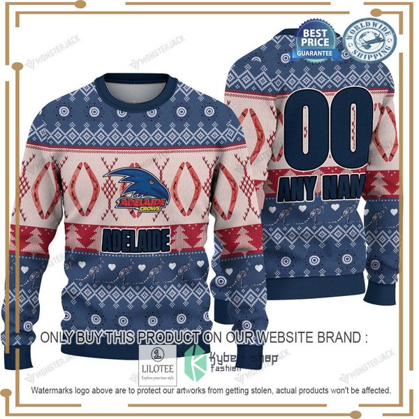 personalized afl adelaide crows christmas sweater 1 46413