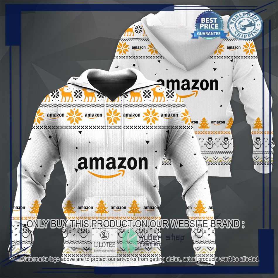 personalized amazon white christmas sweater hoodie sweater 1 66242