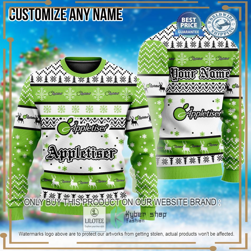 personalized appletiser christmas sweater 1 3856