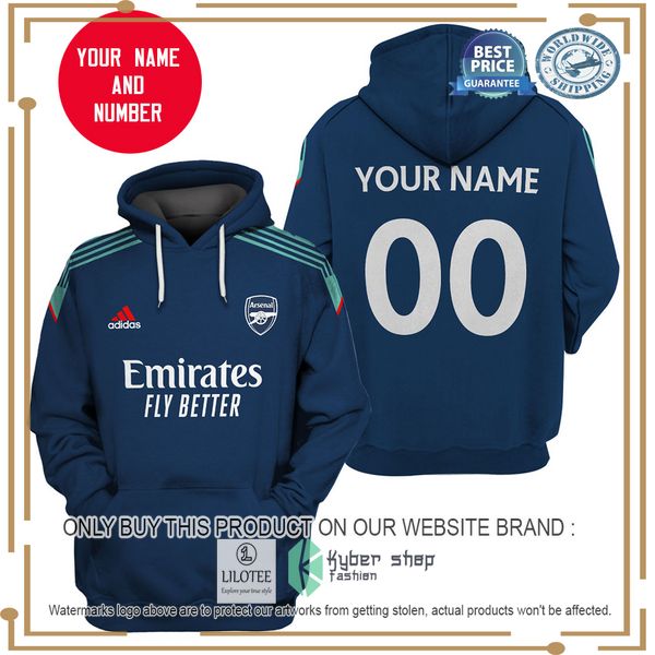 personalized arsenal navy christmas sweater 1 12239