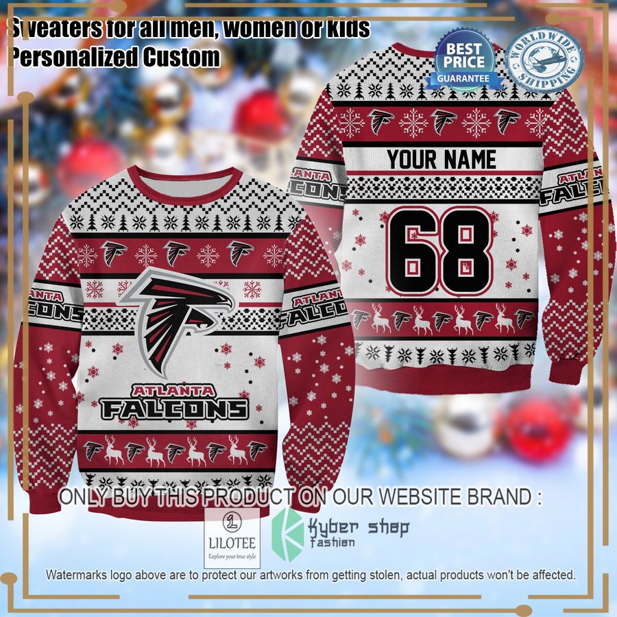 personalized atlanta falcons christmas sweater 1 25155