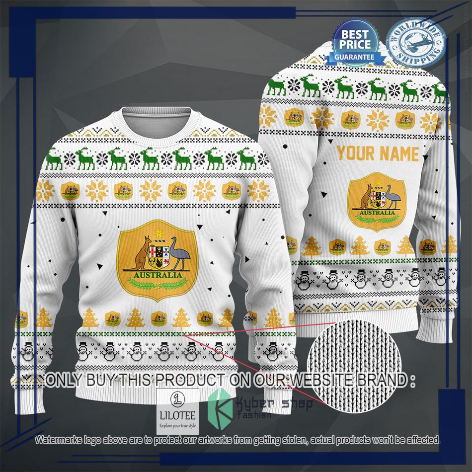 personalized australia football team christmas sweater hoodie sweater 2 67466
