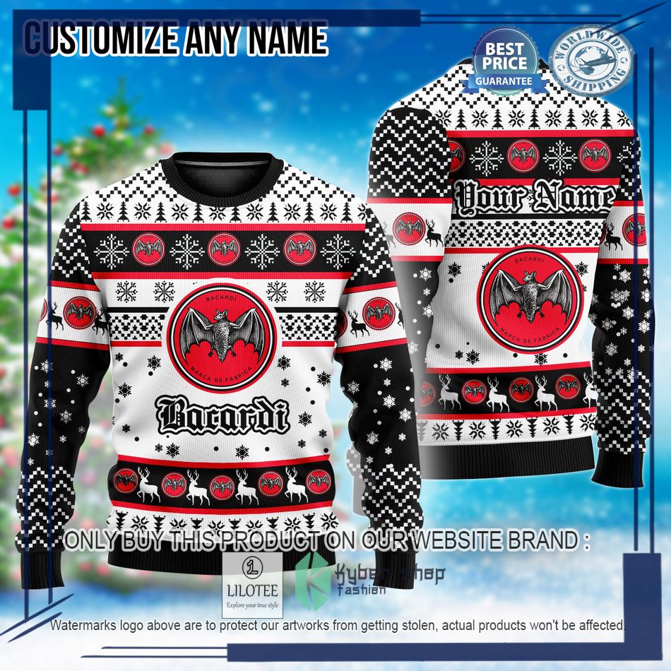 personalized bacardi christmas sweater 1 85177