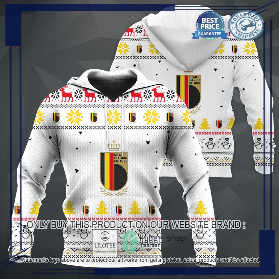 personalized belgium football team christmas sweater hoodie sweater 1 71398