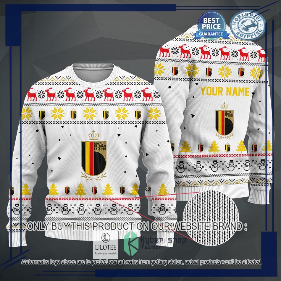 personalized belgium football team christmas sweater hoodie sweater 2 26842