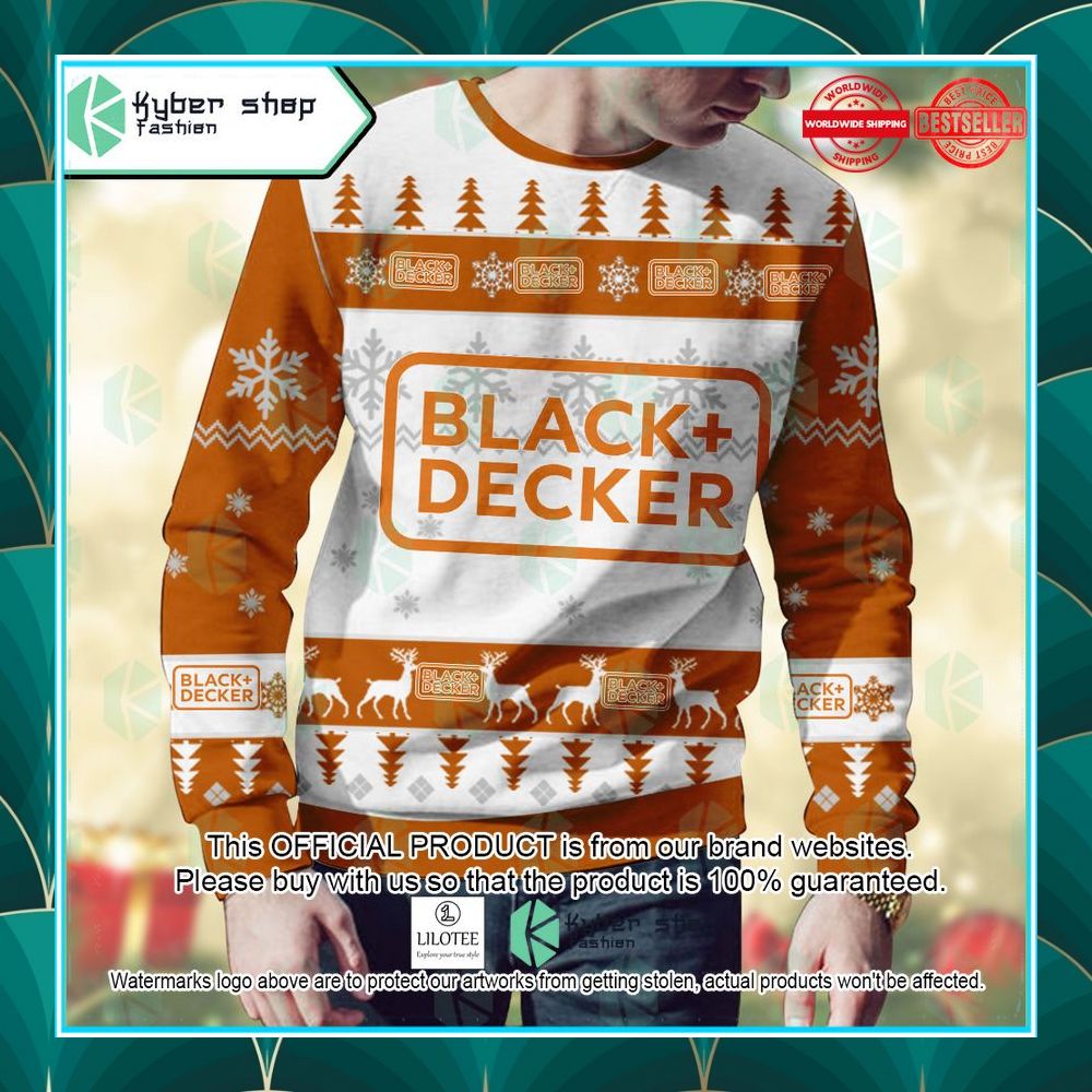 personalized black decker christmas sweater 2 91