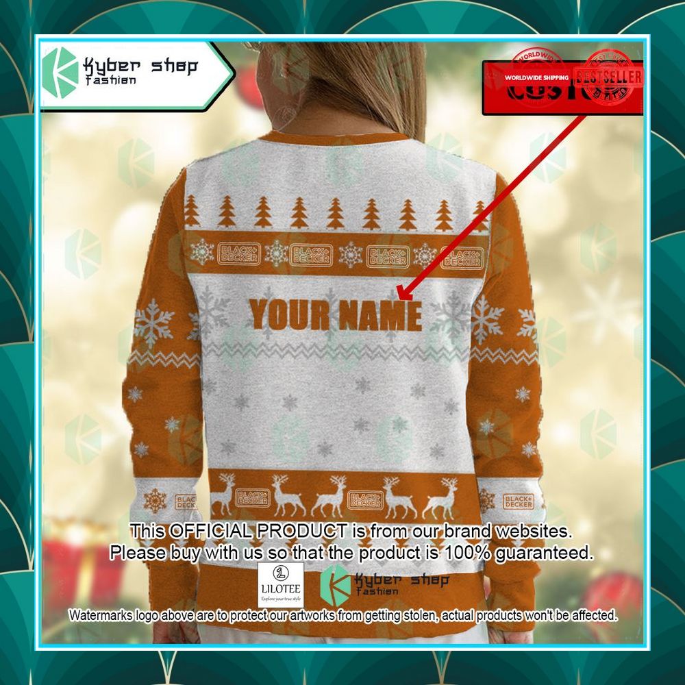 personalized black decker christmas sweater 5 140