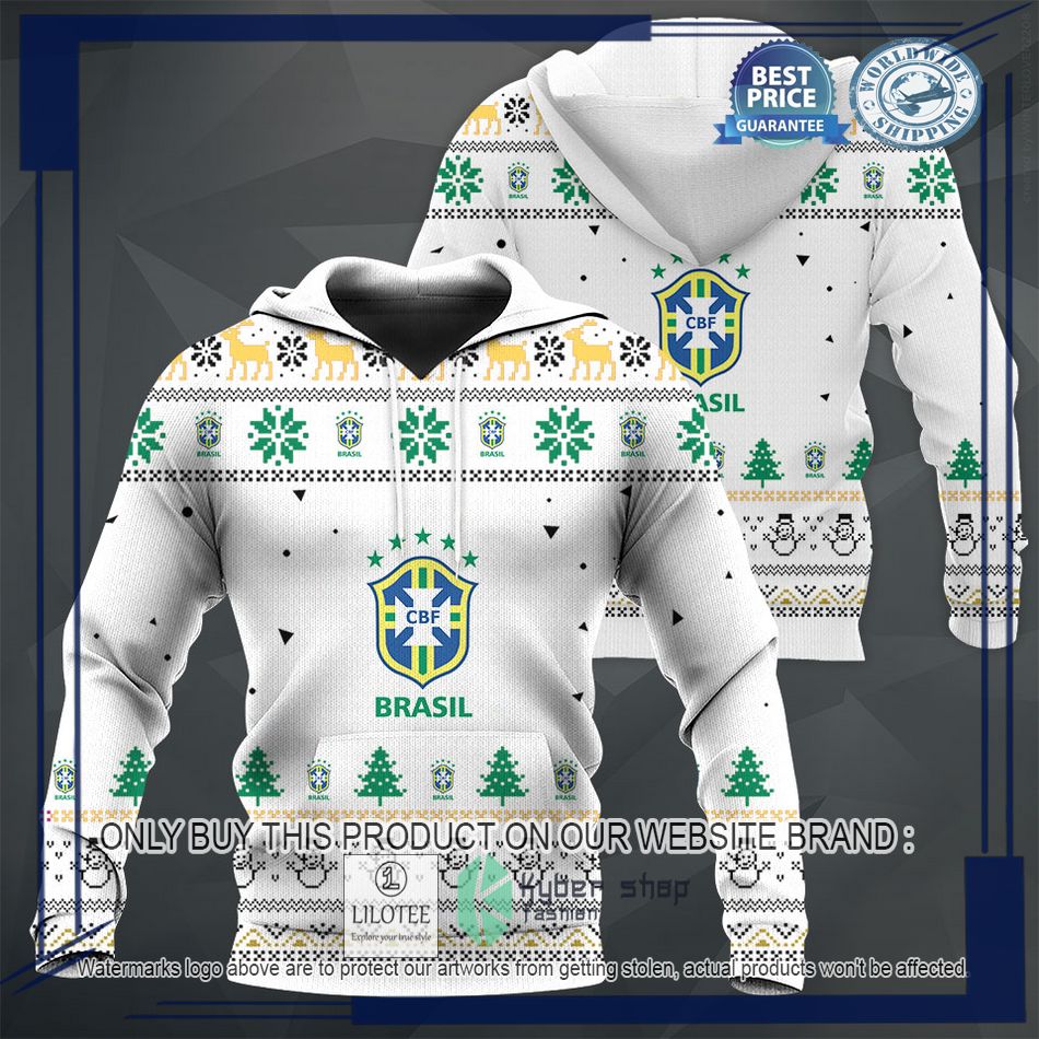 personalized brazil football team christmas sweater hoodie sweater 1 99071