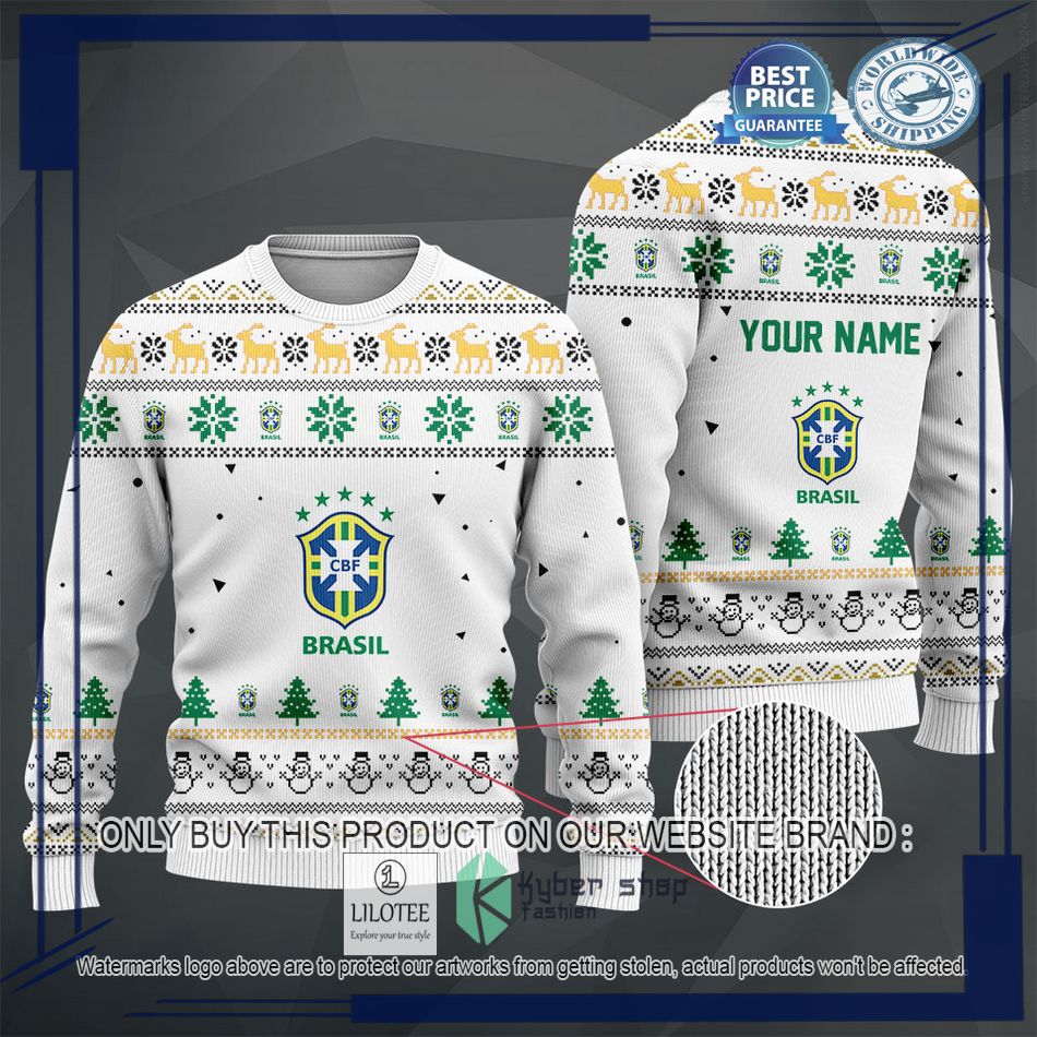 personalized brazil football team christmas sweater hoodie sweater 2 84495