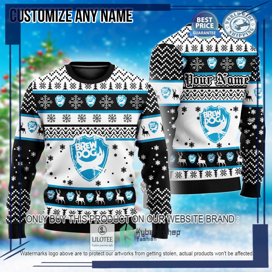 personalized brewdog custom ugly christmas sweater 1 76767