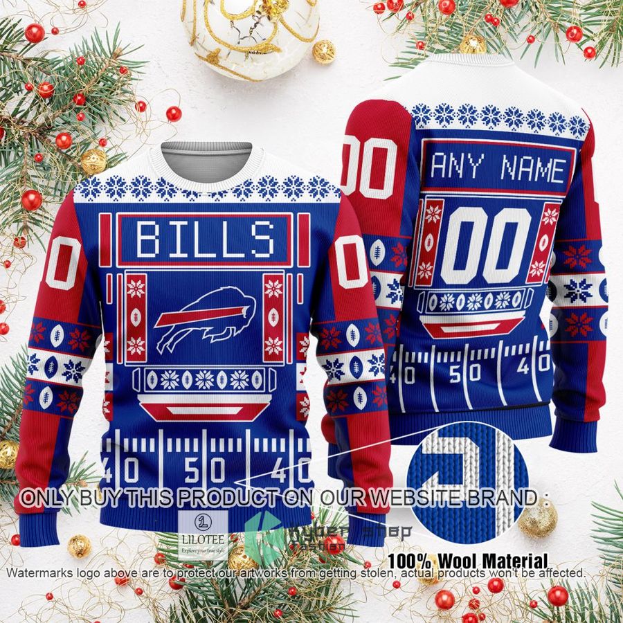 Personalized Buffalo Bills NFL Christmas Sweater, Sweatshirt 9