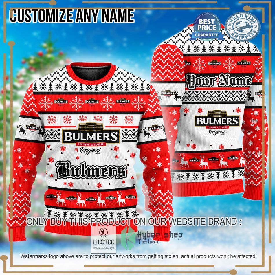 personalized bulmers christmas sweater 1 84142