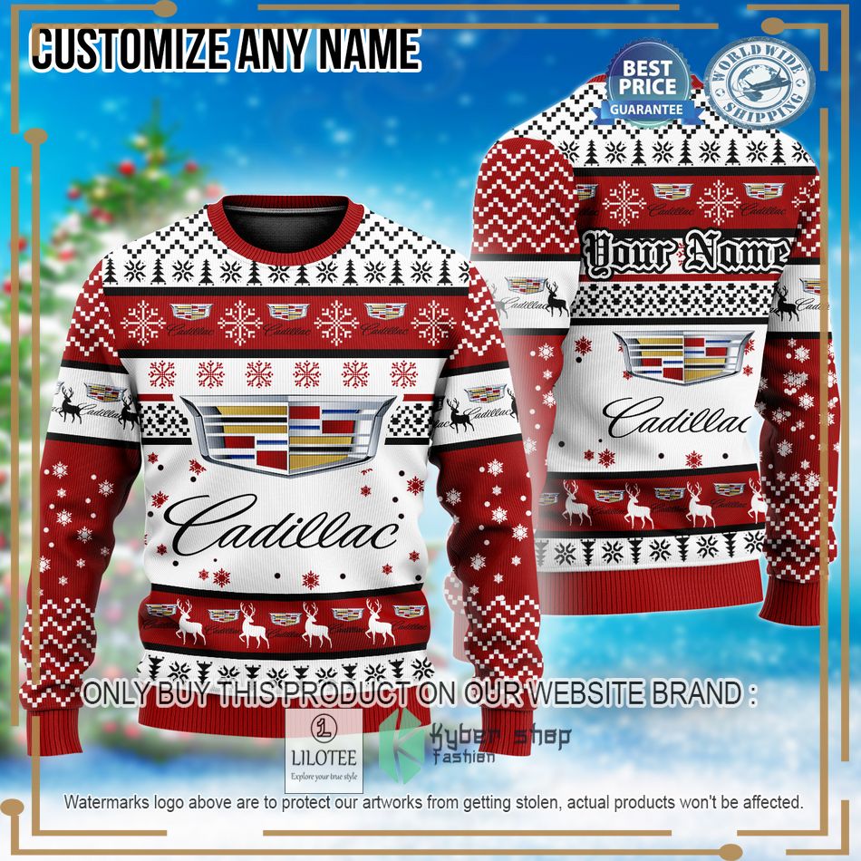personalized cadillac christmas sweater 1 80526