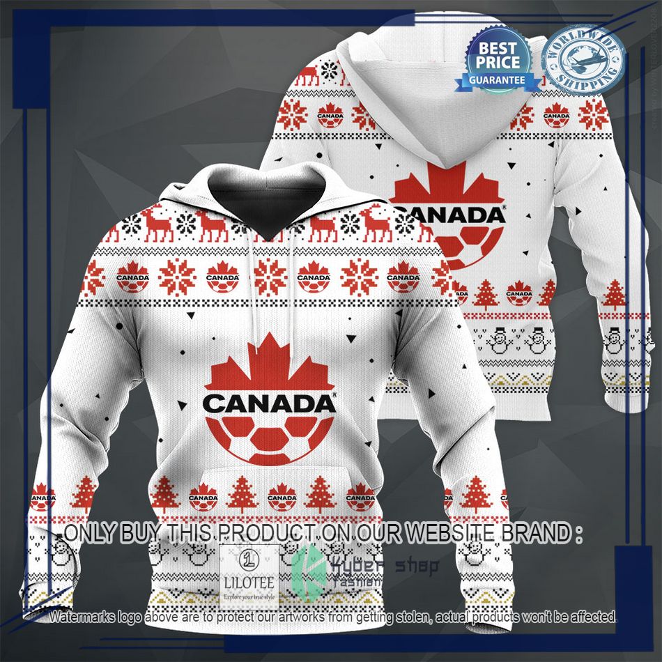 personalized canada football team christmas sweater hoodie sweater 1 11074
