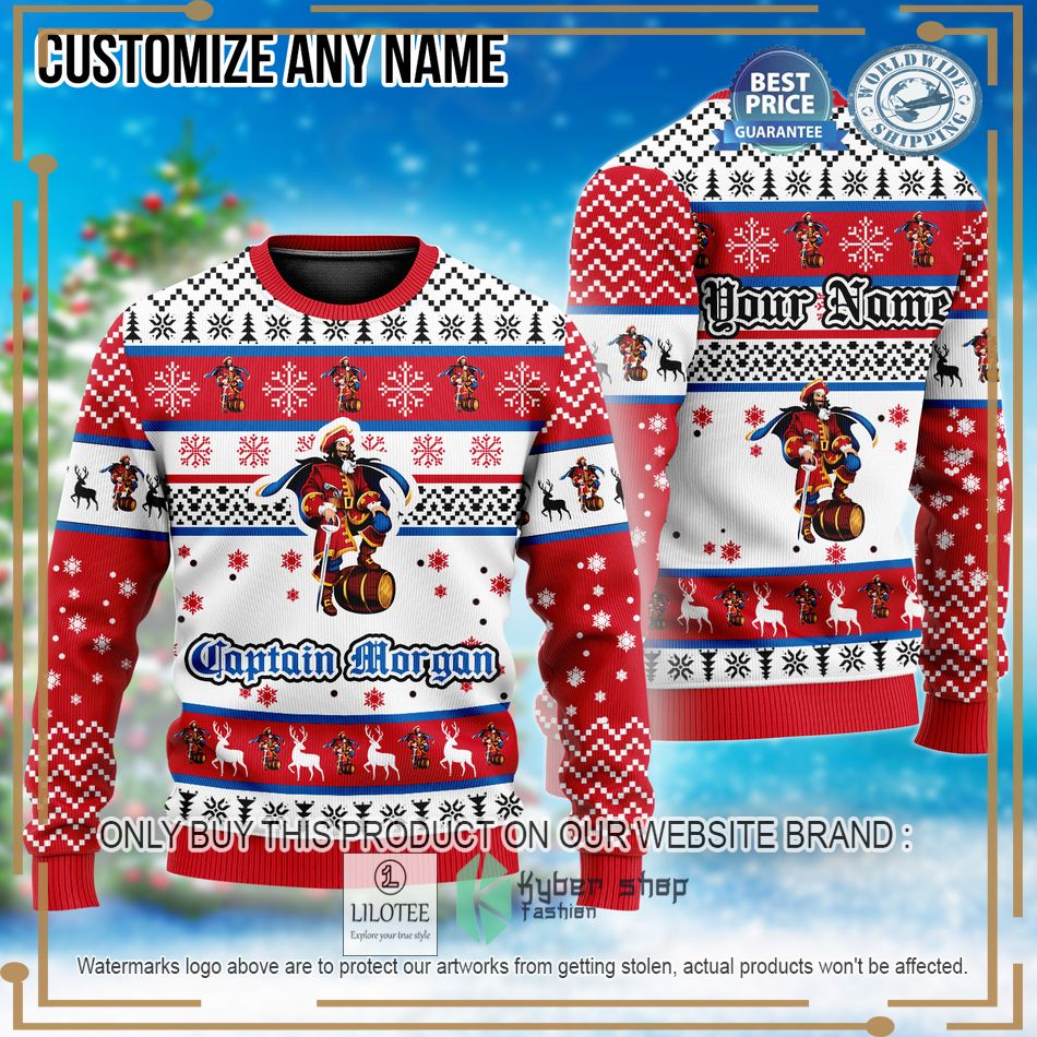 personalized captain morgan christmas sweater 1 30152