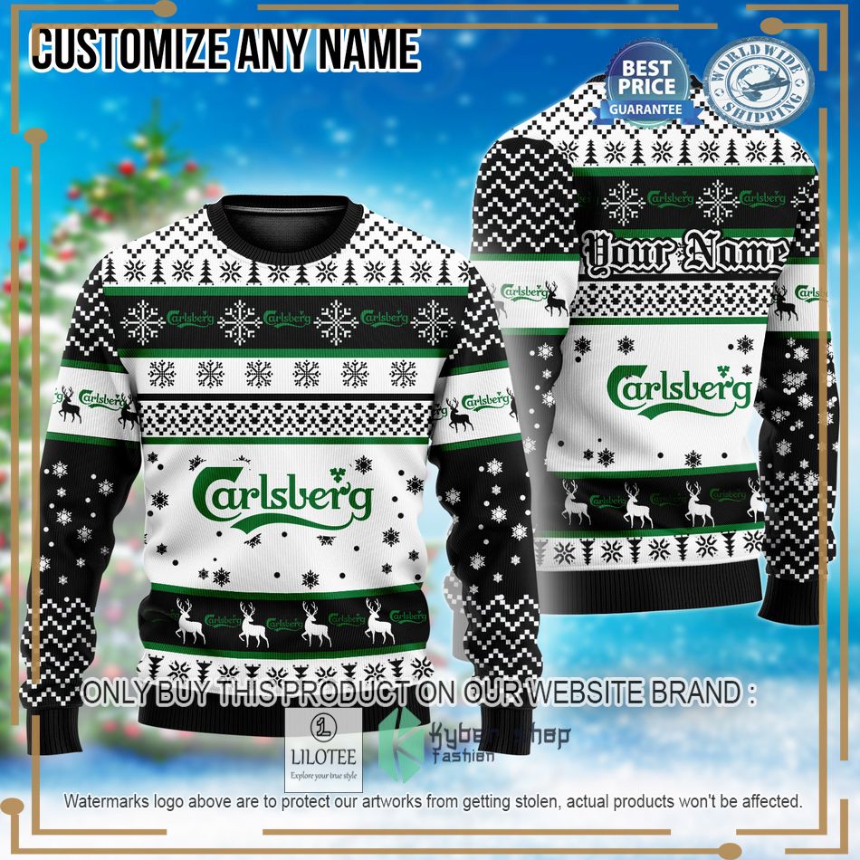 personalized carlsberg custom ugly christmas sweater 1 1361