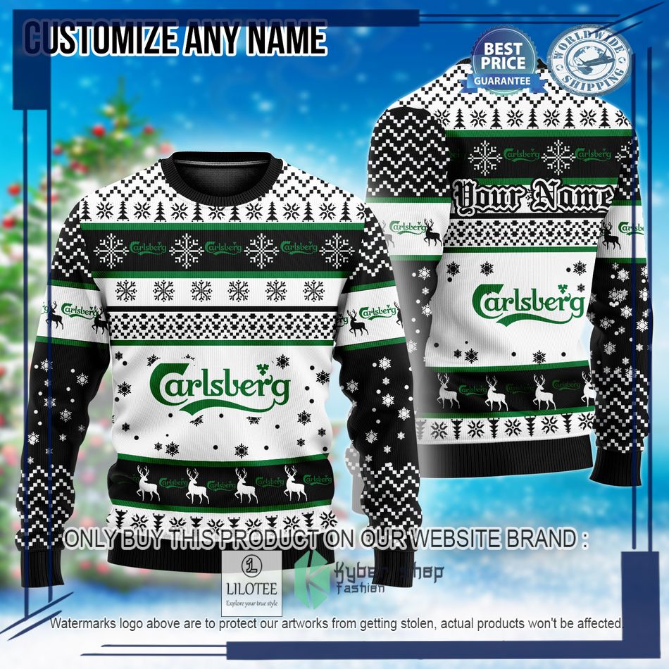 personalized carlsberg custom ugly christmas sweater 1 96727
