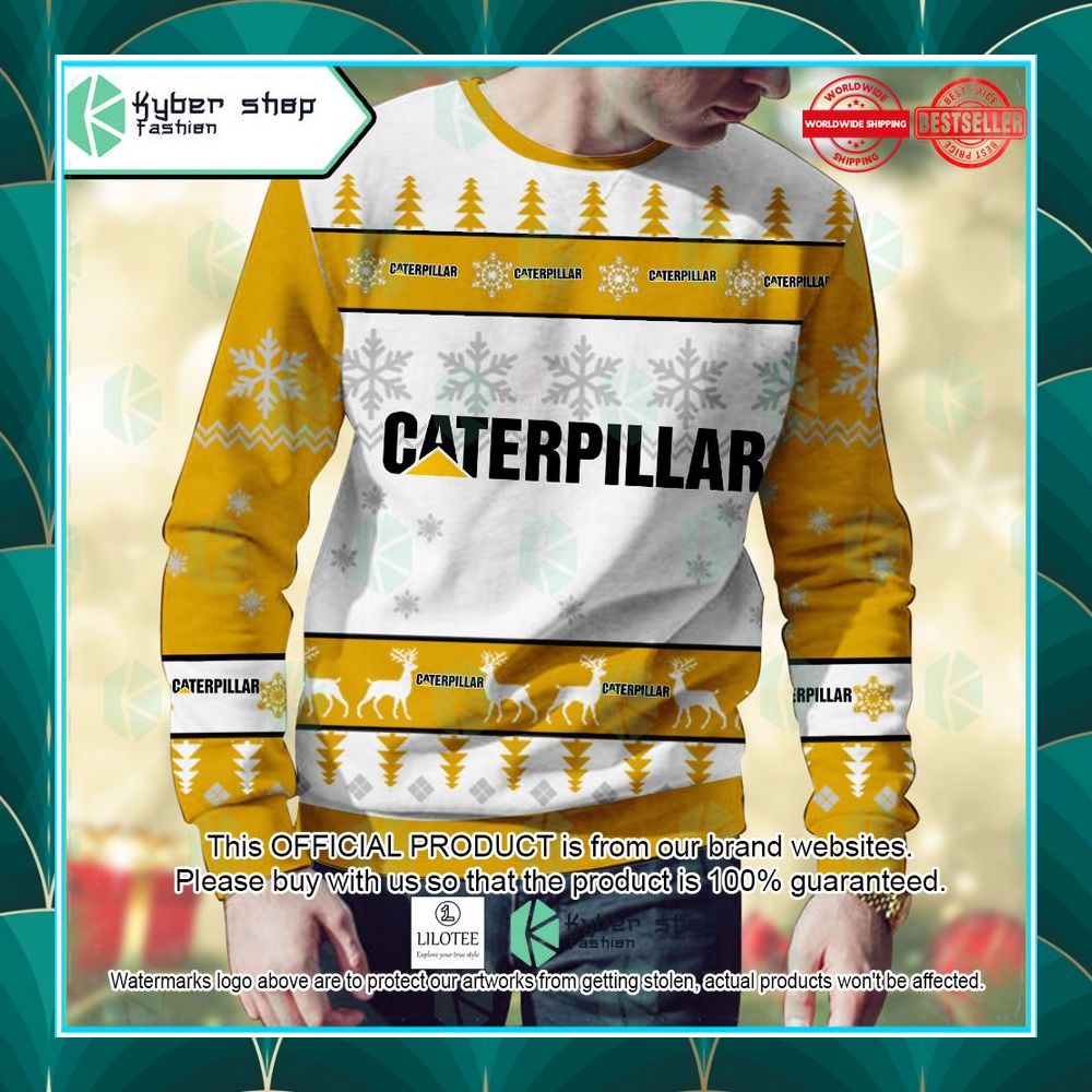 personalized caterpillar christmas sweater 2 12