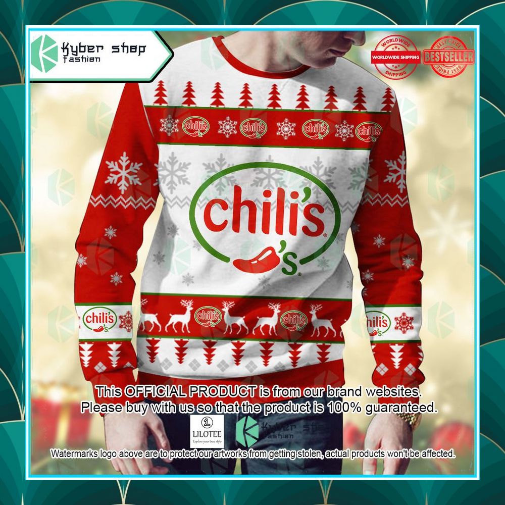 personalized chilis christmas sweater 2 992