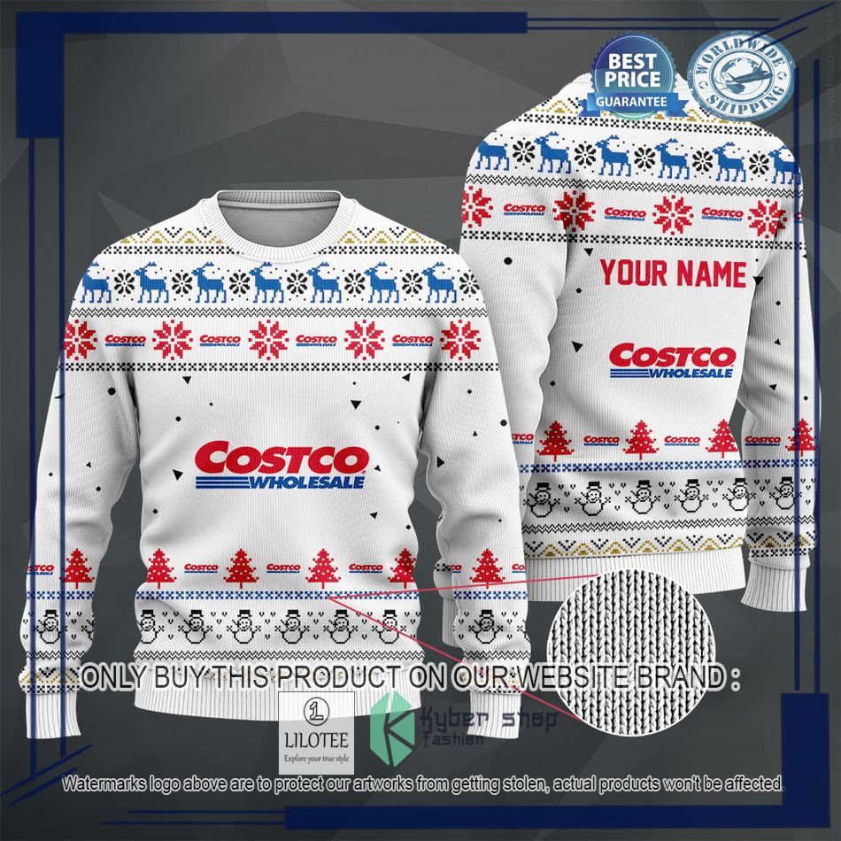personalized costco white christmas sweater hoodie sweater 2 77269