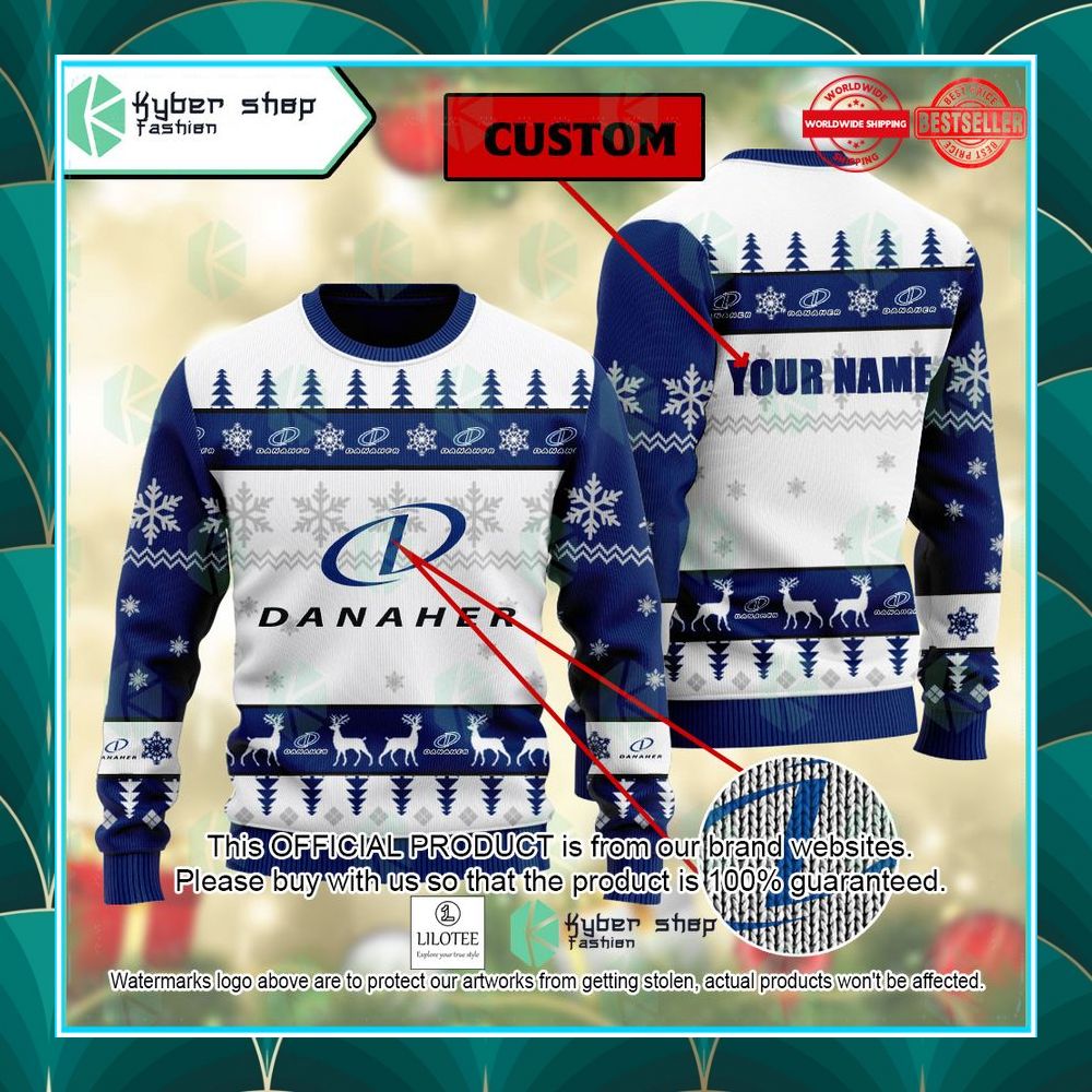 personalized danaher christmas sweater 1 491