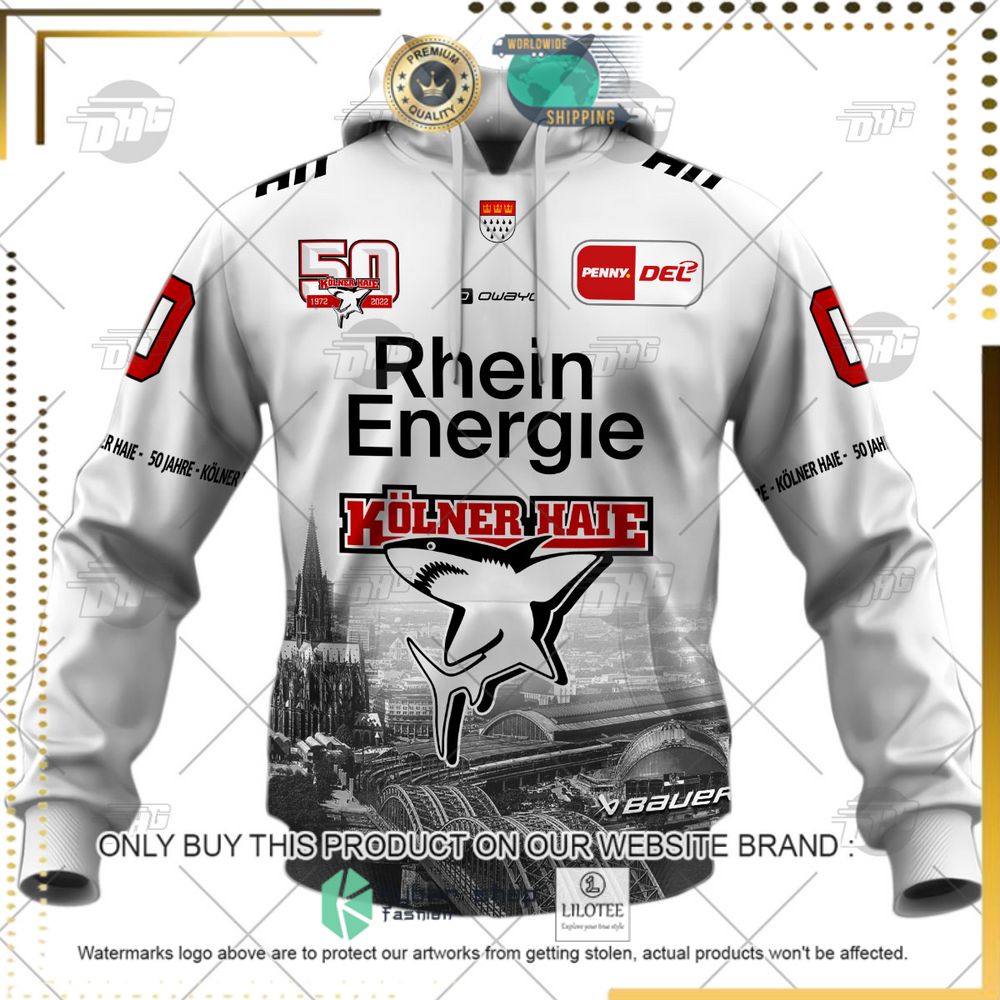 personalized del kolner haie grey white 3d hoodie shirt 2 15457