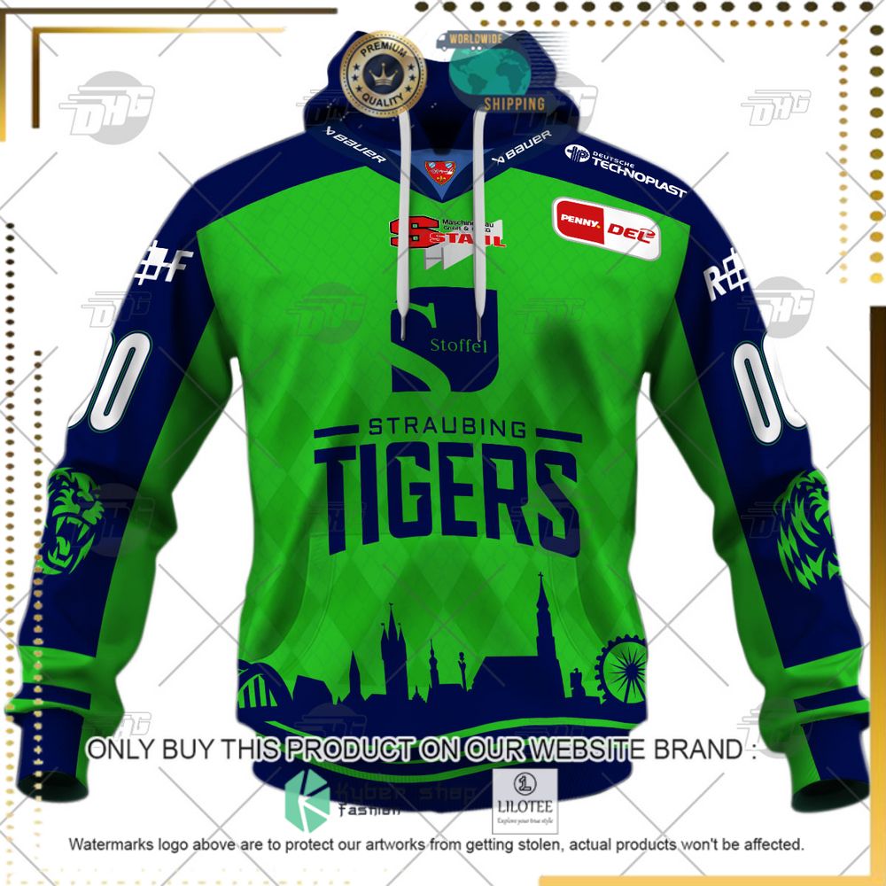 personalized del straubing tigers blue green 3d hoodie shirt 2 8793