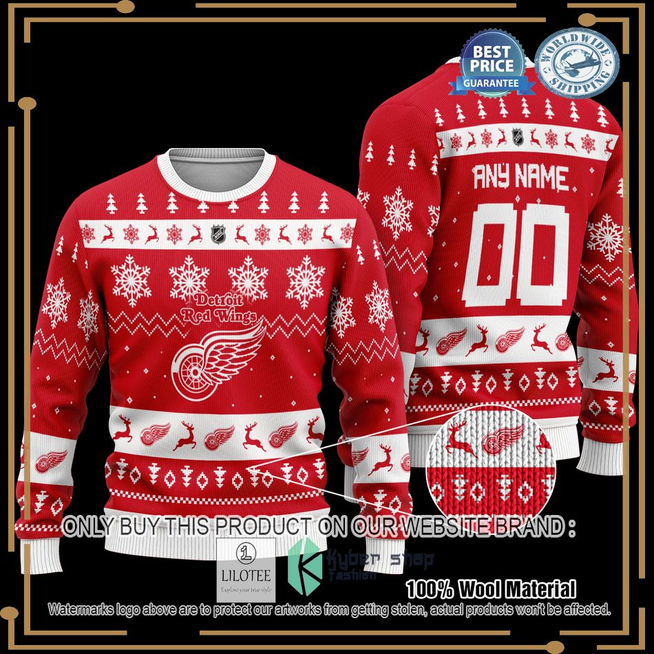 personalized detroit red wings red christmas sweater 1 87296