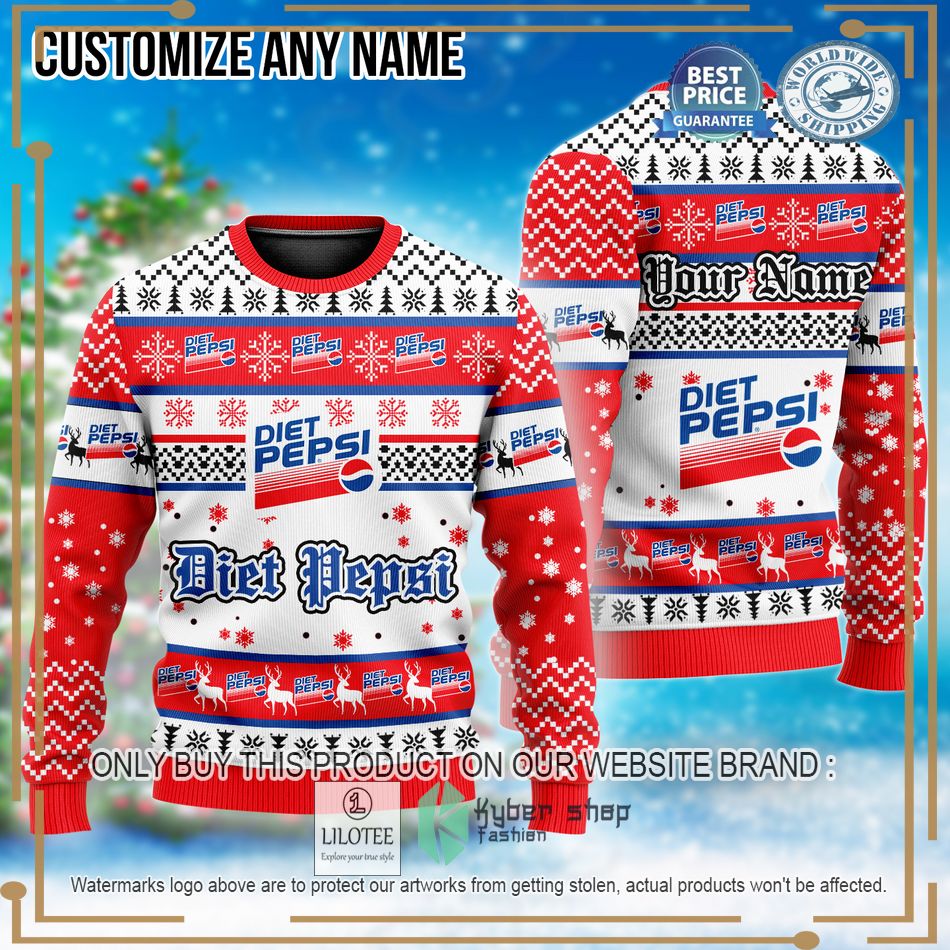 personalized diet pepsi christmas sweater 1 23176