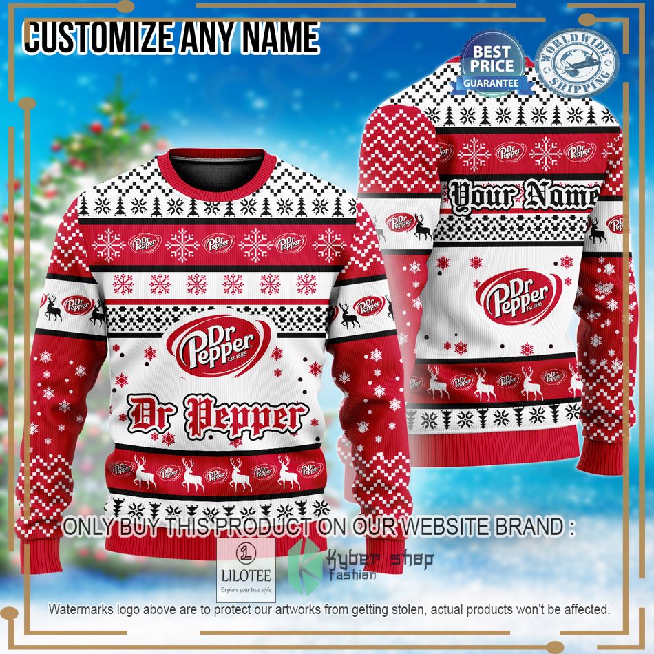 personalized dr pepper christmas sweater 1 83664