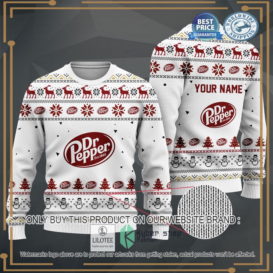 personalized dr pepper white sweater hoodie sweater 2 20391