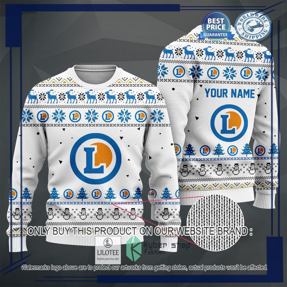personalized e leclerc white christmas sweater hoodie sweater 2 42155
