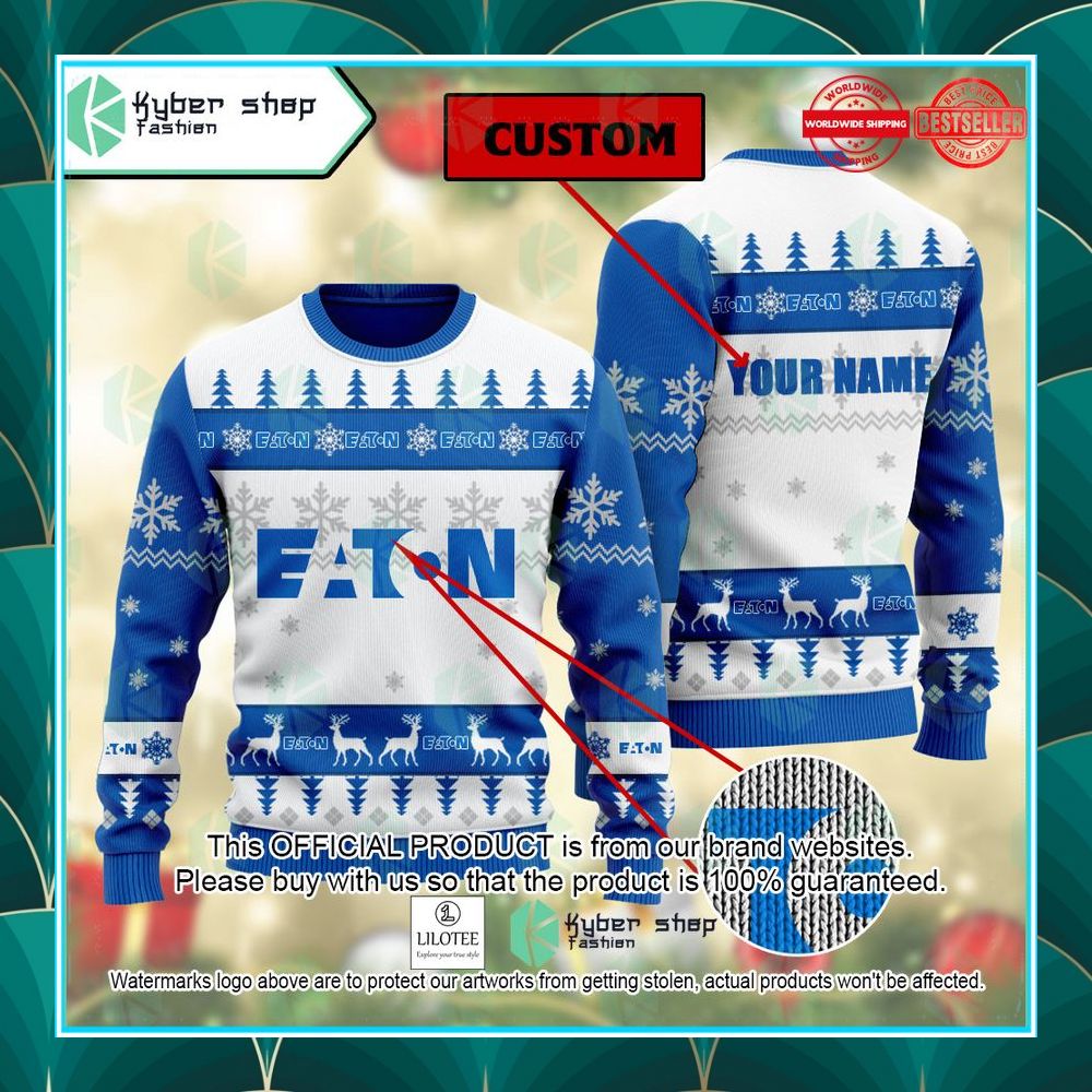 personalized eaton christmas sweater 1 252