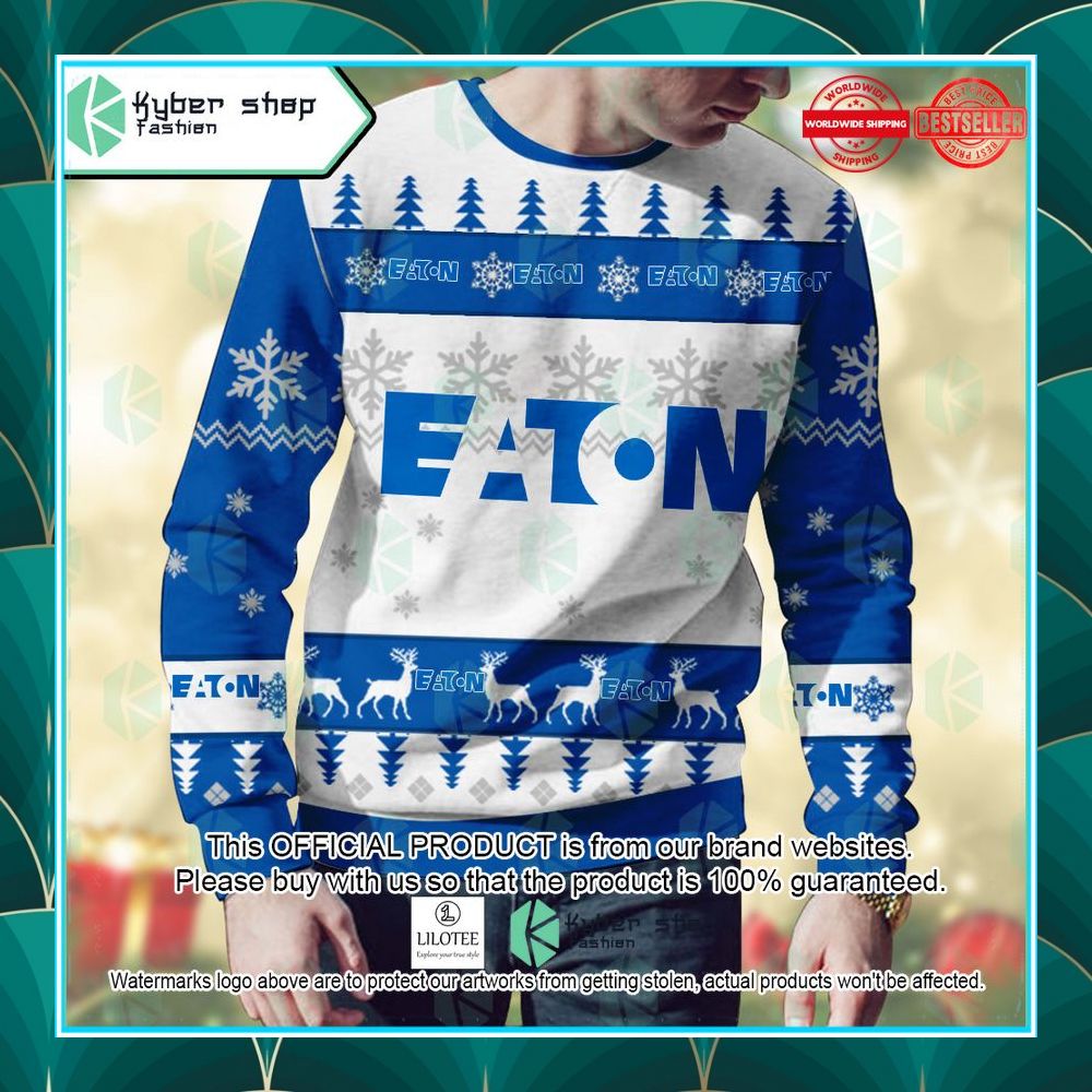 personalized eaton christmas sweater 2 261