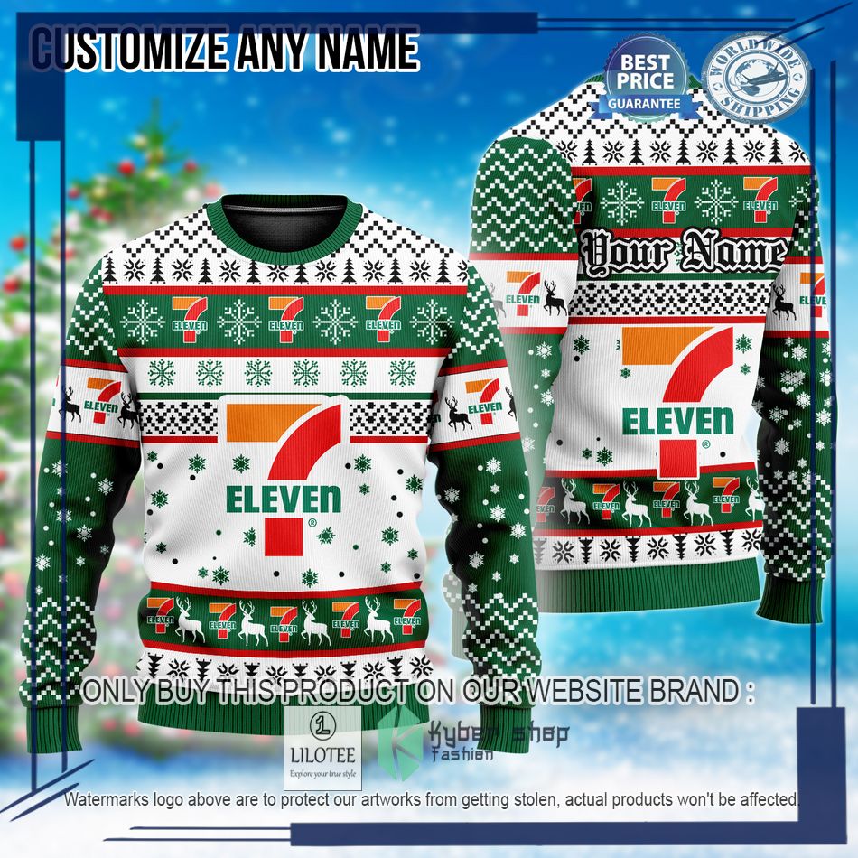 personalized eleven custom ugly christmas sweater 1 87059