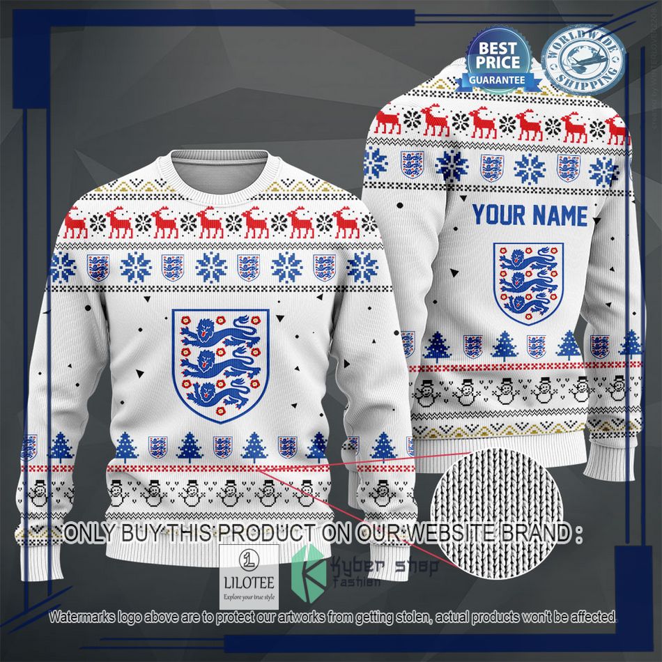 personalized england football team christmas sweater hoodie sweater 2 9144